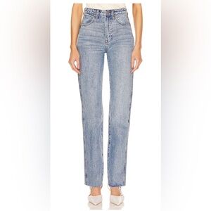 GRLFRND Sara Super High Rise Straight Brand New Never Worn